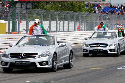 Los dos pilotos de Force India