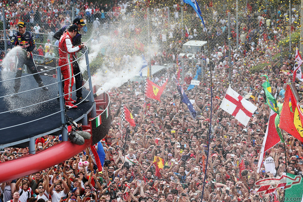 Euforia en Monza tras la carrera