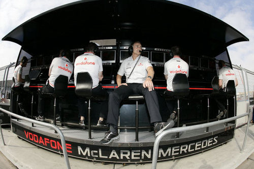 El muro de McLaren