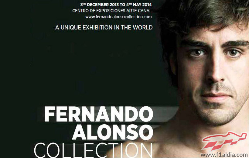 Cartel de la exposición Fernando Alonso Collection