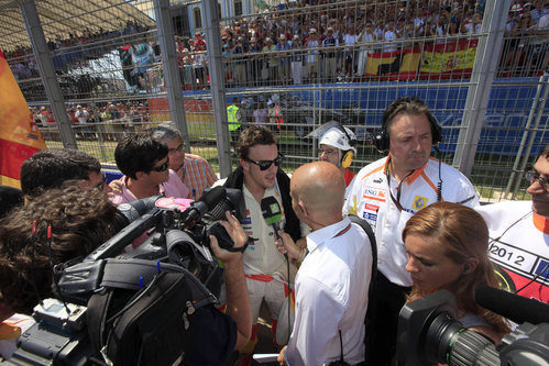 Alonso durante la entrevista de La Sexta