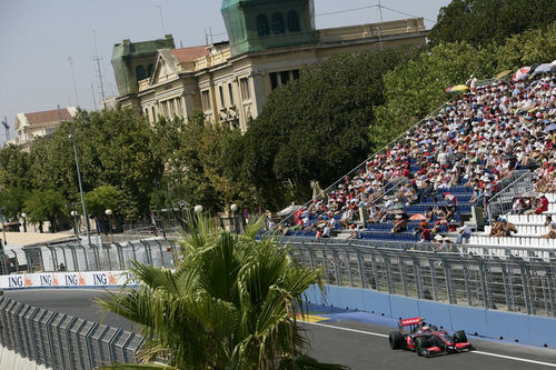 Kovalainen en la pista