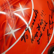 Dedicatoria de Michael Schumacher a Fernando Alonso