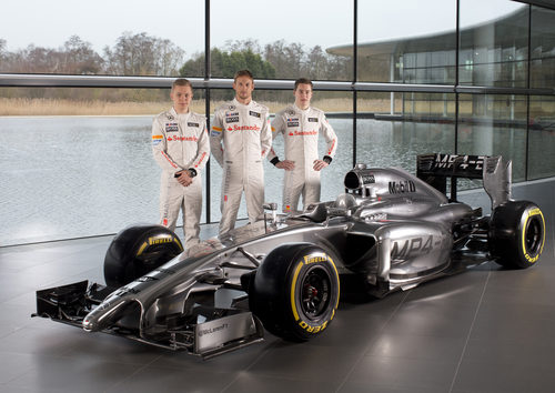 El trio de pilotos de McLaren para 2014