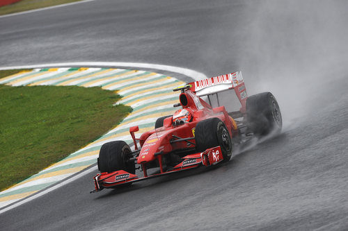 Raikkonen en mojado