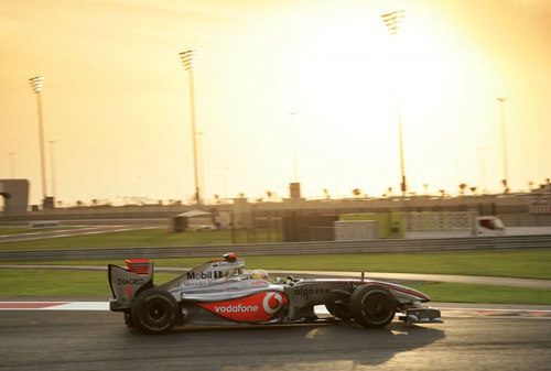 Hamilton en la pista