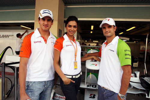 Liuzzi, Sutil y  Padukone