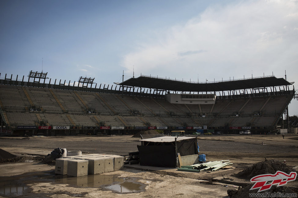 La grada del estadio