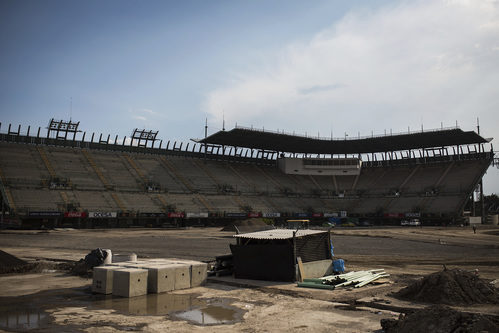 La grada del estadio