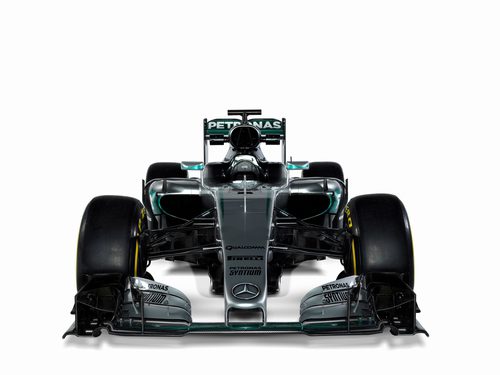 Mercedez-Benz F1 W07 HYBRID visión frontal