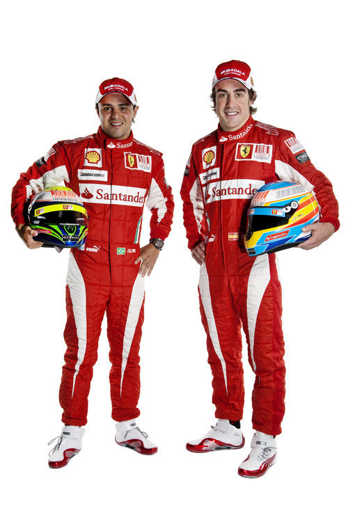 Massa y Alonso con su nueva equipación