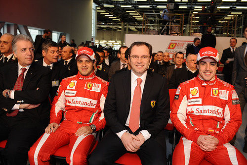 Massa, Domenicali y Alonso