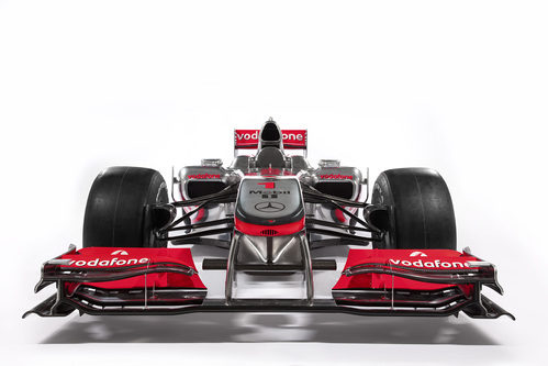 Vista frontal del MP4-25