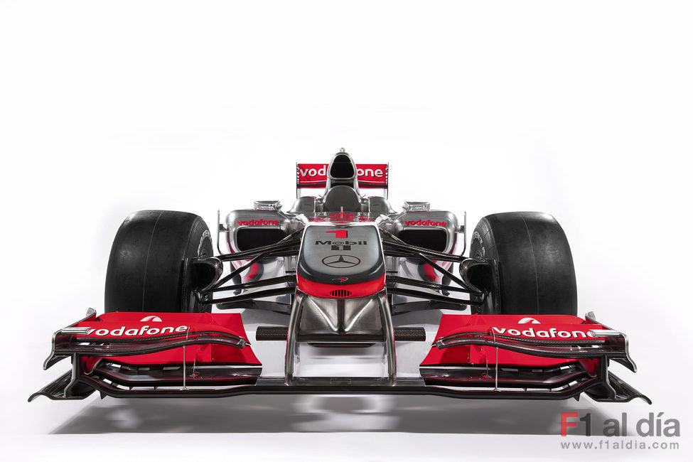 Vista frontal del MP4-25