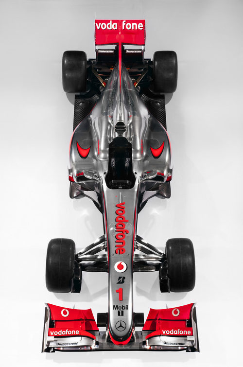 Vista superior del MP4-25