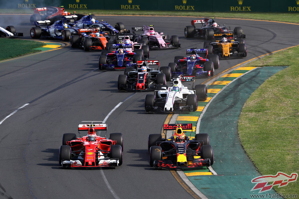 Salida limpia en la carrera de Australia