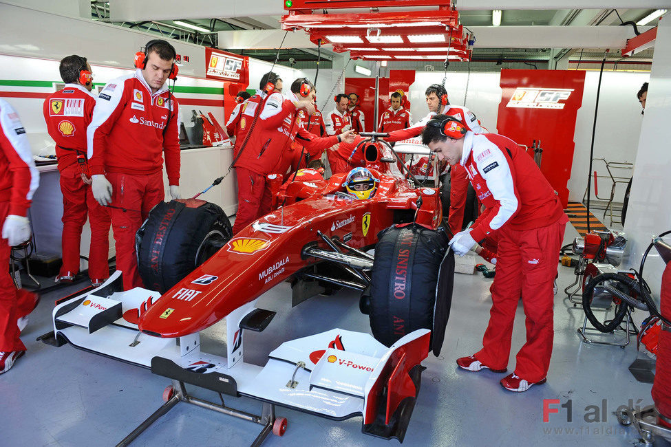 Preparando el coche para correr