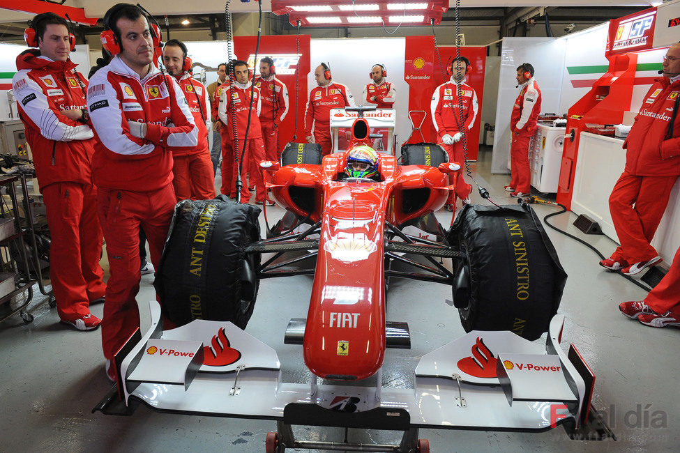 Garaje del equipo Ferrari