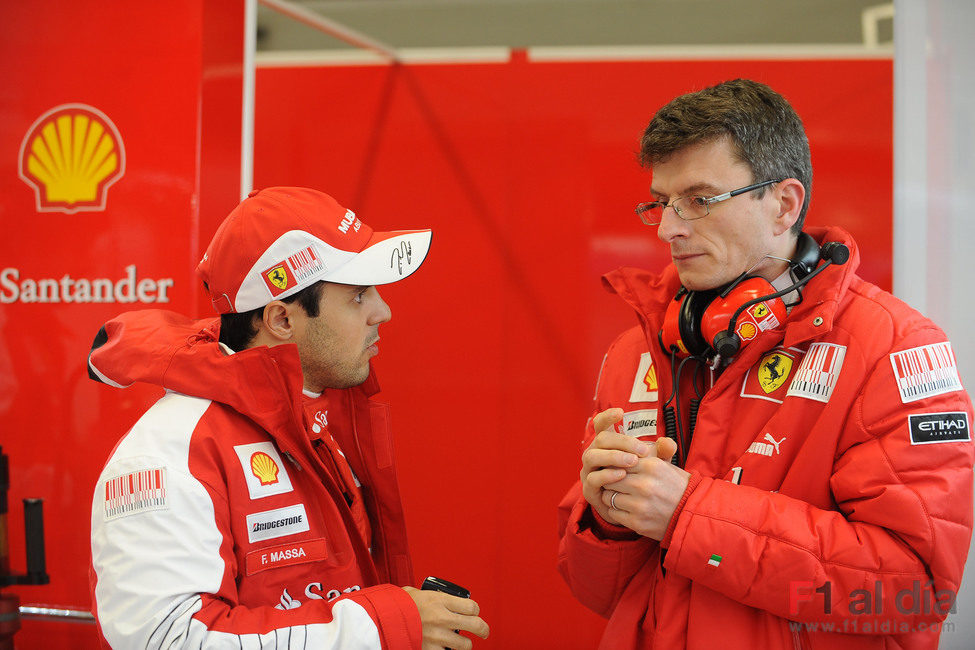 Felipe Massa y Chris Dyer