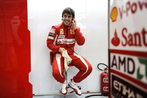 Fernando es feliz en Ferrari