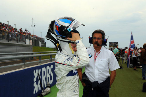 Heidfeld se prepara para la carrera