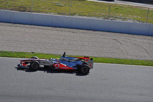 Hamilton en el MP4-25