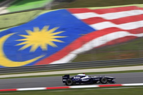 Rubens Barrichello en el GP de Malasia 2010