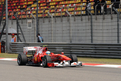 Fernando Alonso en Shanghai