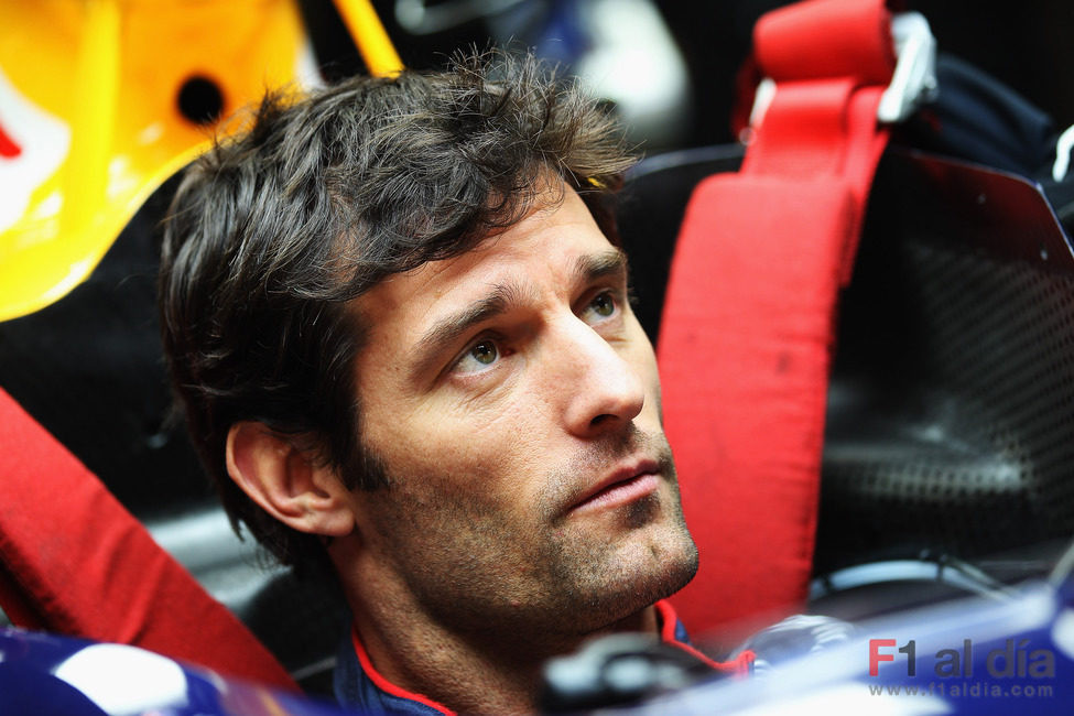 Webber sentado en su RB6