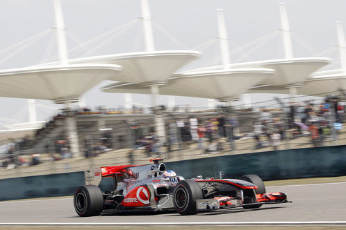 Button saldrá 5º en el GP de China 2010