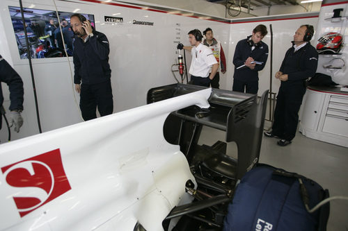 Este es el 'F-duct' de Sauber