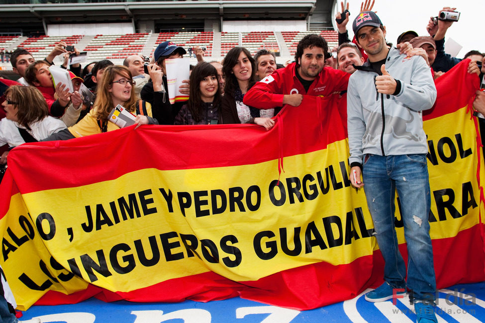 La afición española con Alguersuari