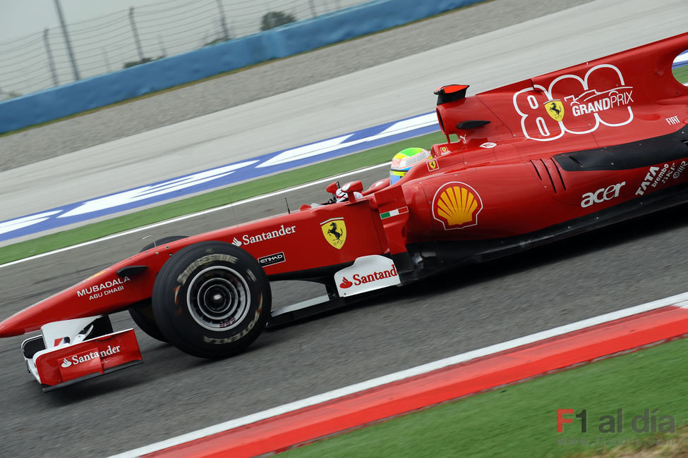 Massa en su Ferrari