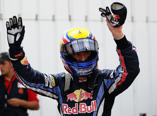 Webber celebra su segunda 'pole' consecutiva