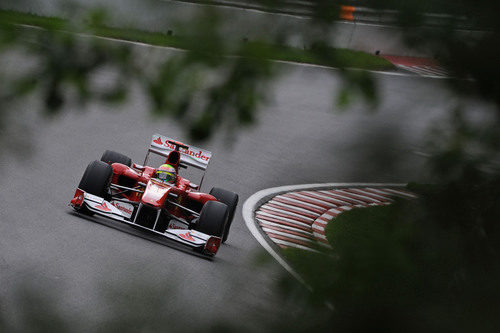 Felipe Massa entre los árboles de Canadá