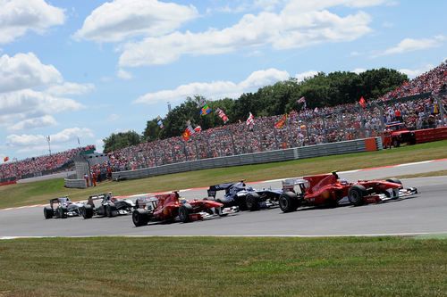 Alonso, Massa y Barrichello