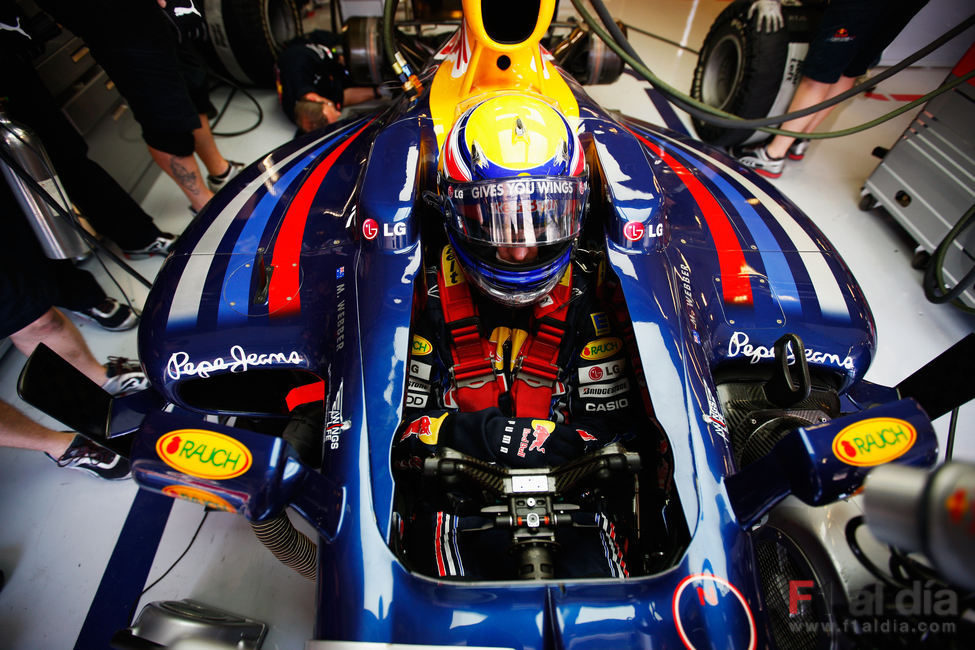 Webber en su Red Bull