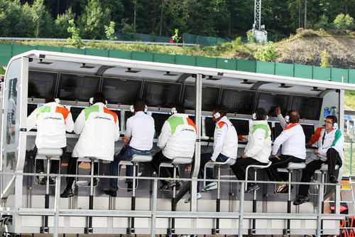 El muro de Force India