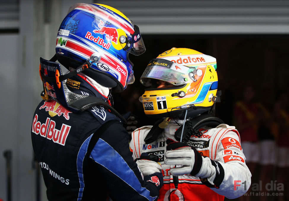 Webber y Hamilton