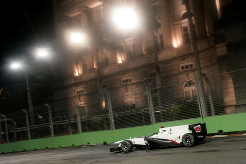 Heidfeld en Singapur