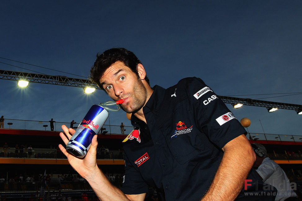 Webber en la Drivers Parade