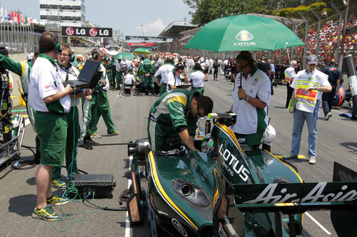 Kovalainen en la parrilla