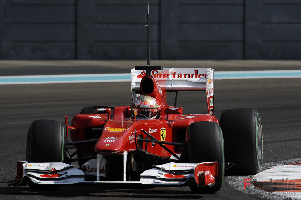 Jules en la pista de Yas Marina