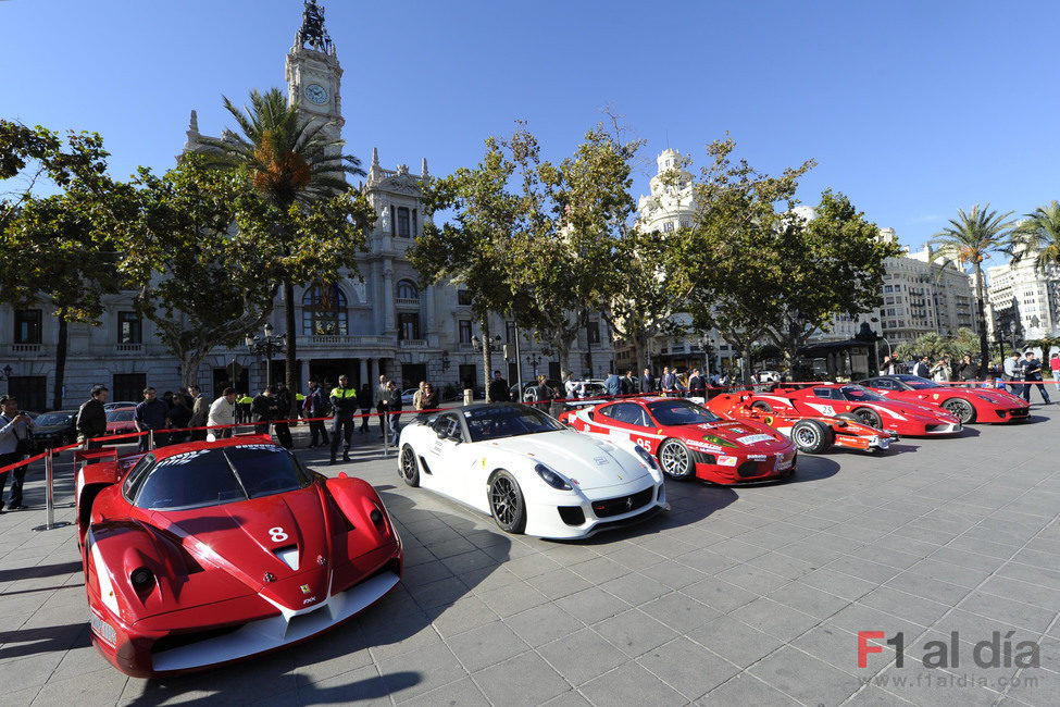 Los mayores bólidos de Ferrari expuestos en Valencia