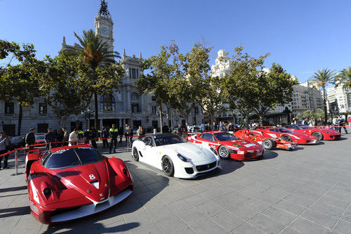 Los mayores bólidos de Ferrari expuestos en Valencia