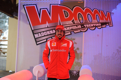 Fernando Alonso llega a Madonna di Campiglio