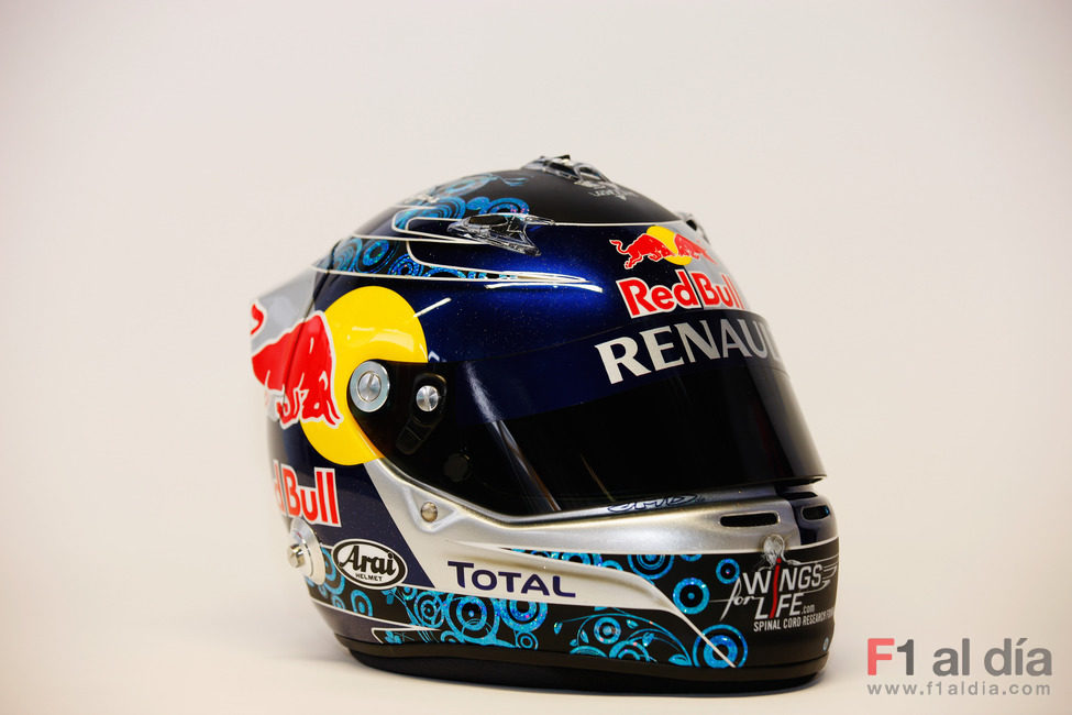 Casco de Sebastian Vettel para 2011