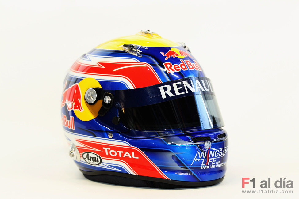 Casco de Mark Webber para 2011