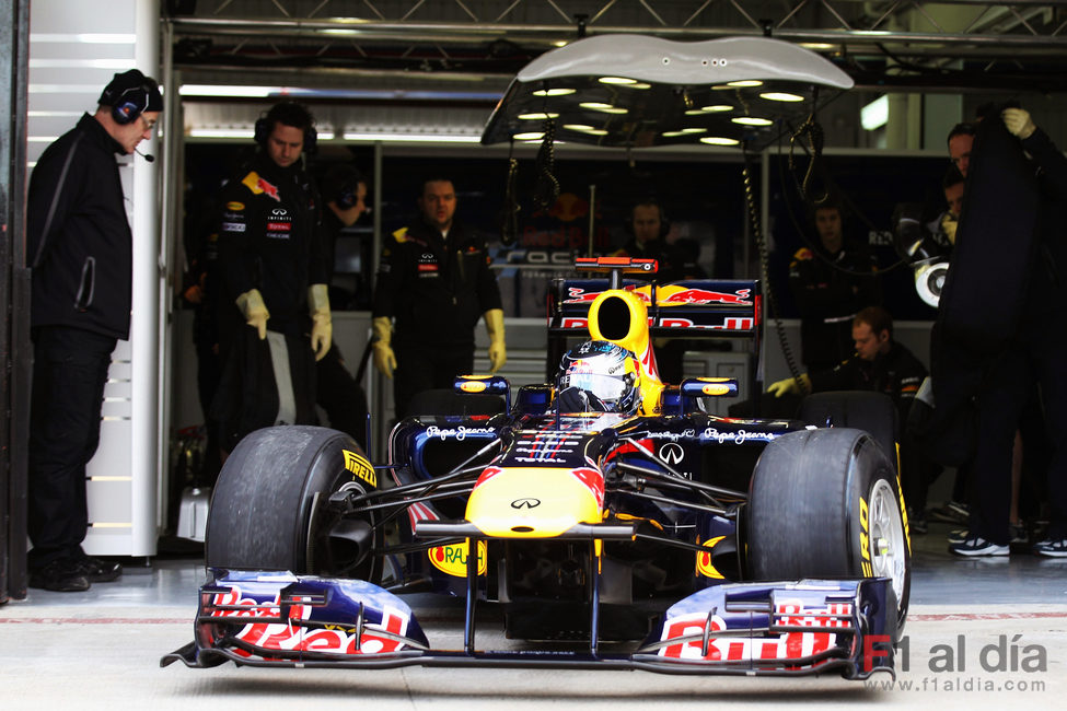 Primeras imagen del RB7 en pista con 'Infiniti'