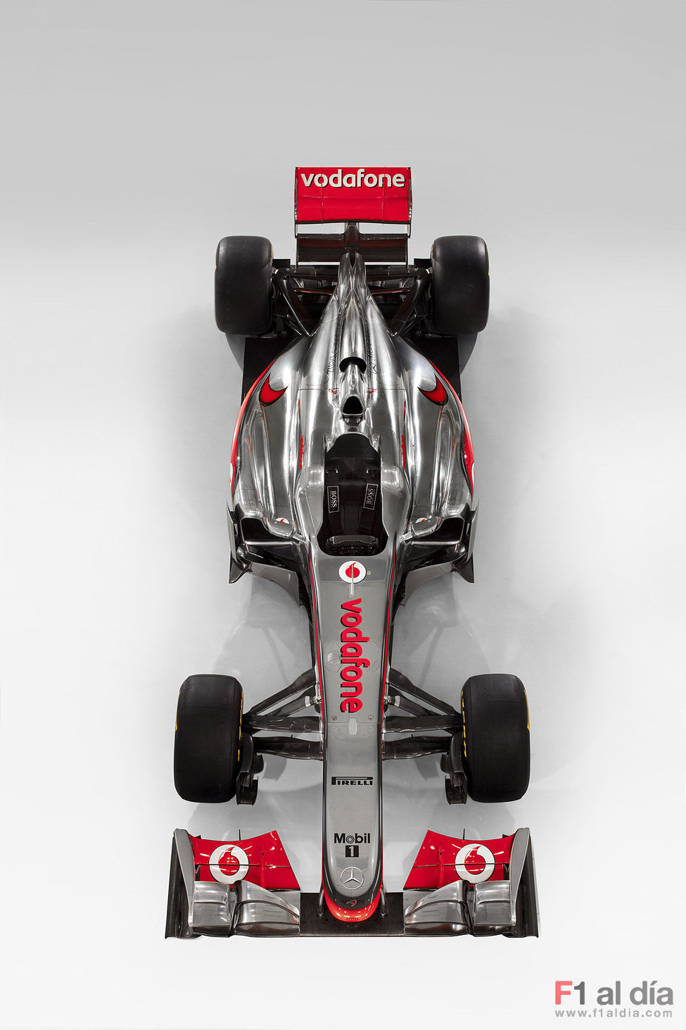 Vista superior del MP4-26